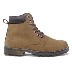Botas Hipster para Mujer vista lateral del modelo PW02C de color tabaco